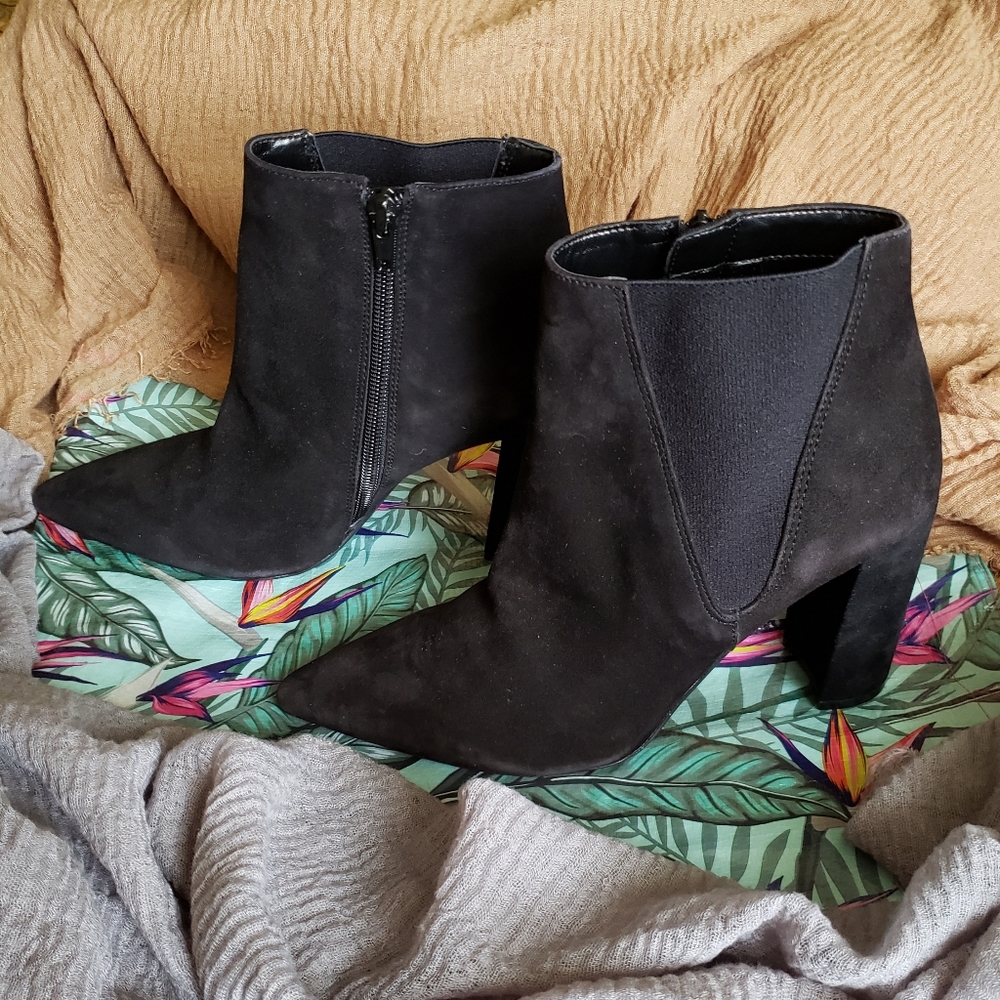 Nine West Suede Ankle Boots